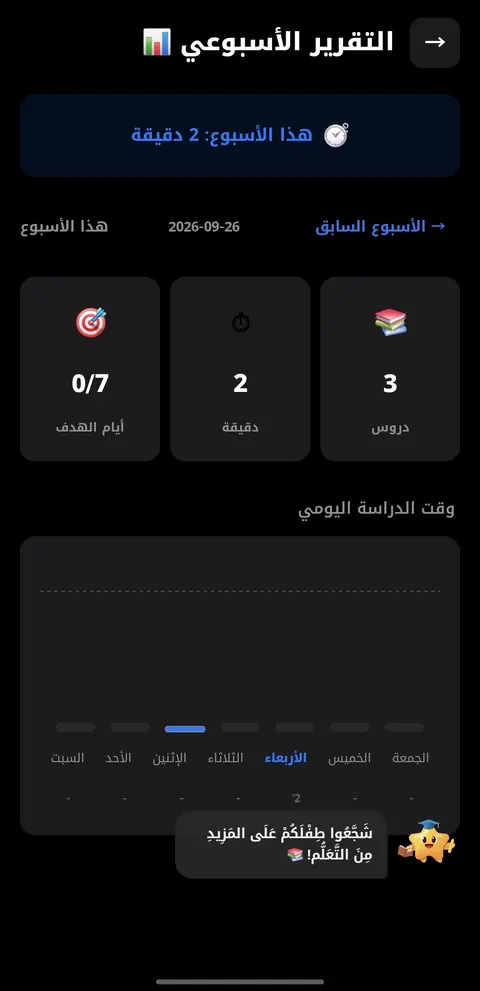 التقرير الأسبوعي